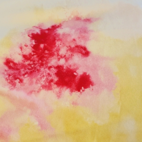 Leadingstar Yellow Tie-Dyed Long Sleeve Surplice Neckline Dress Size Large - Picture 9 of 9